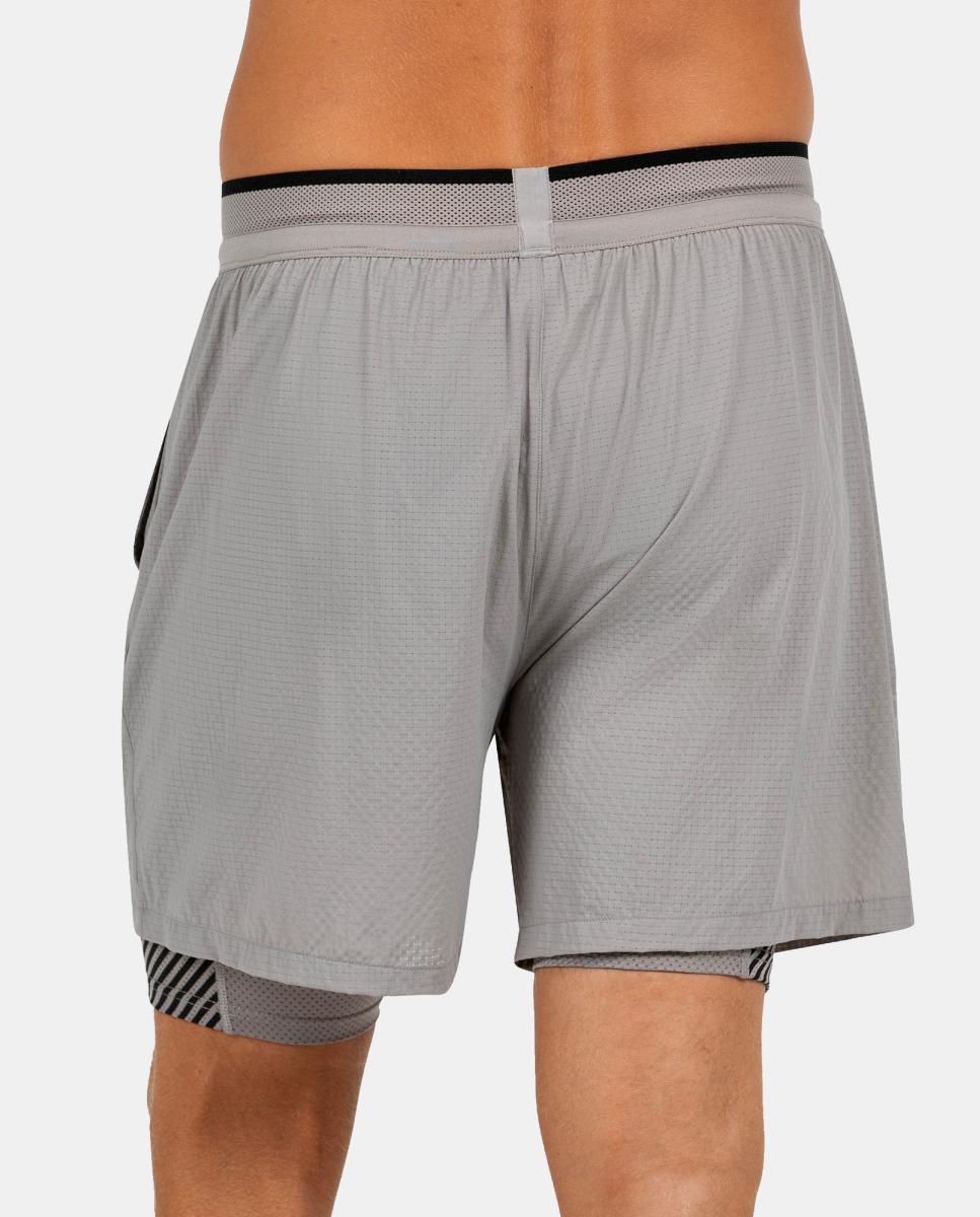 Calções de Poliéster de Homem Tanoel Bullpadel Cinzento-4