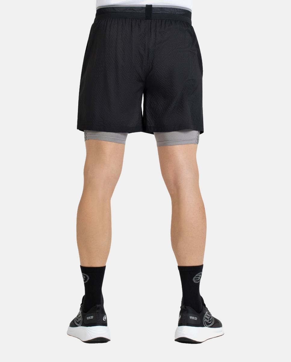 Calções de Poliéster de Homem Tanoel Bullpadel Preto-4