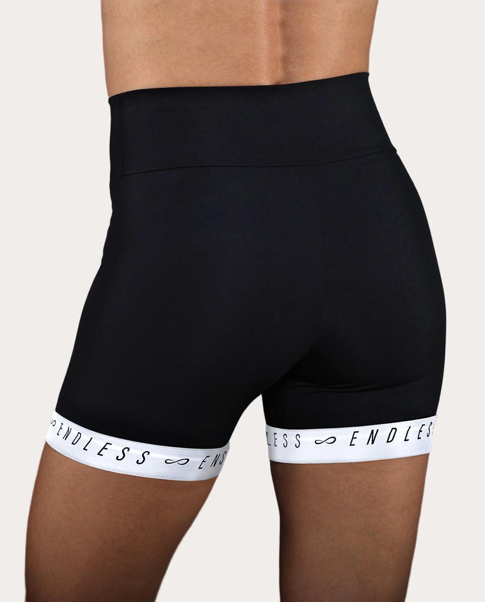 Short De Mujer Chill Ii Endless - Negro Negro / Blanco-2