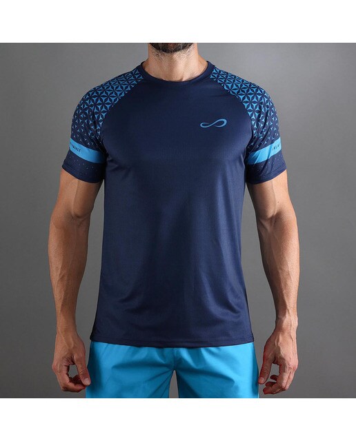 T-shirt de Homem Feisty Geo Azul-claro-1