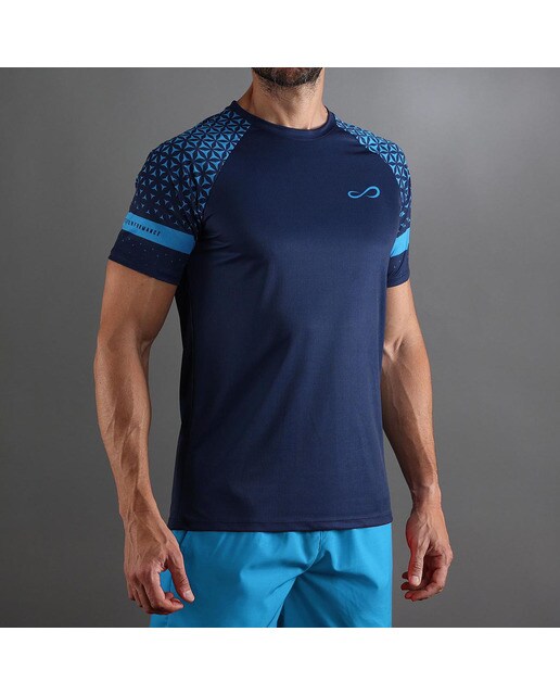 T-shirt de Homem Feisty Geo Azul-claro-3