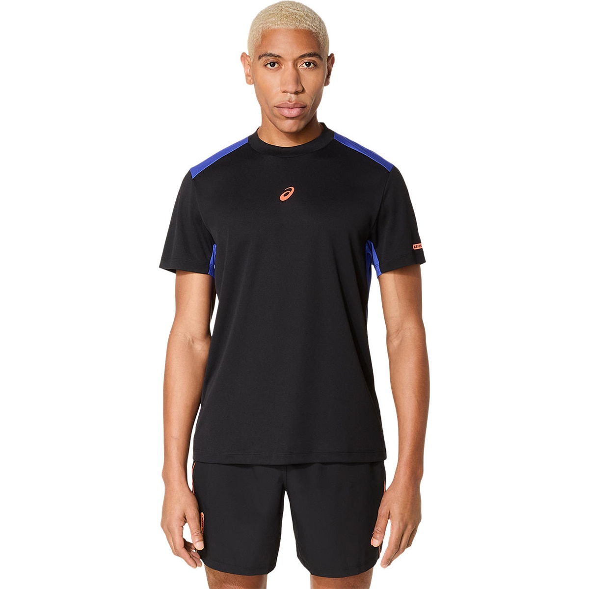 T-shirts de Padel de Homem Padel Court SS Top Preto / Azul-1