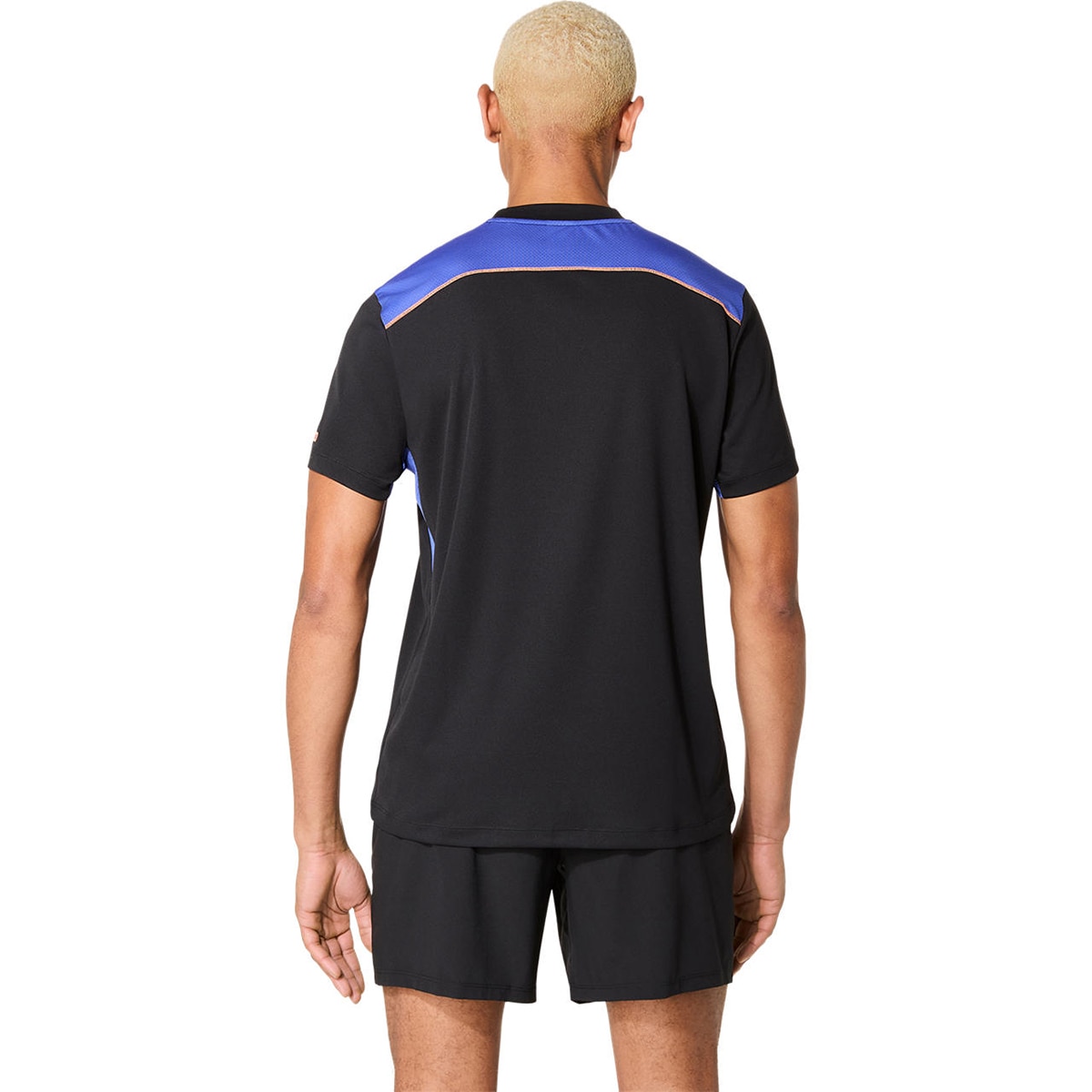 T-shirts de Padel de Homem Padel Court SS Top Preto / Azul-2