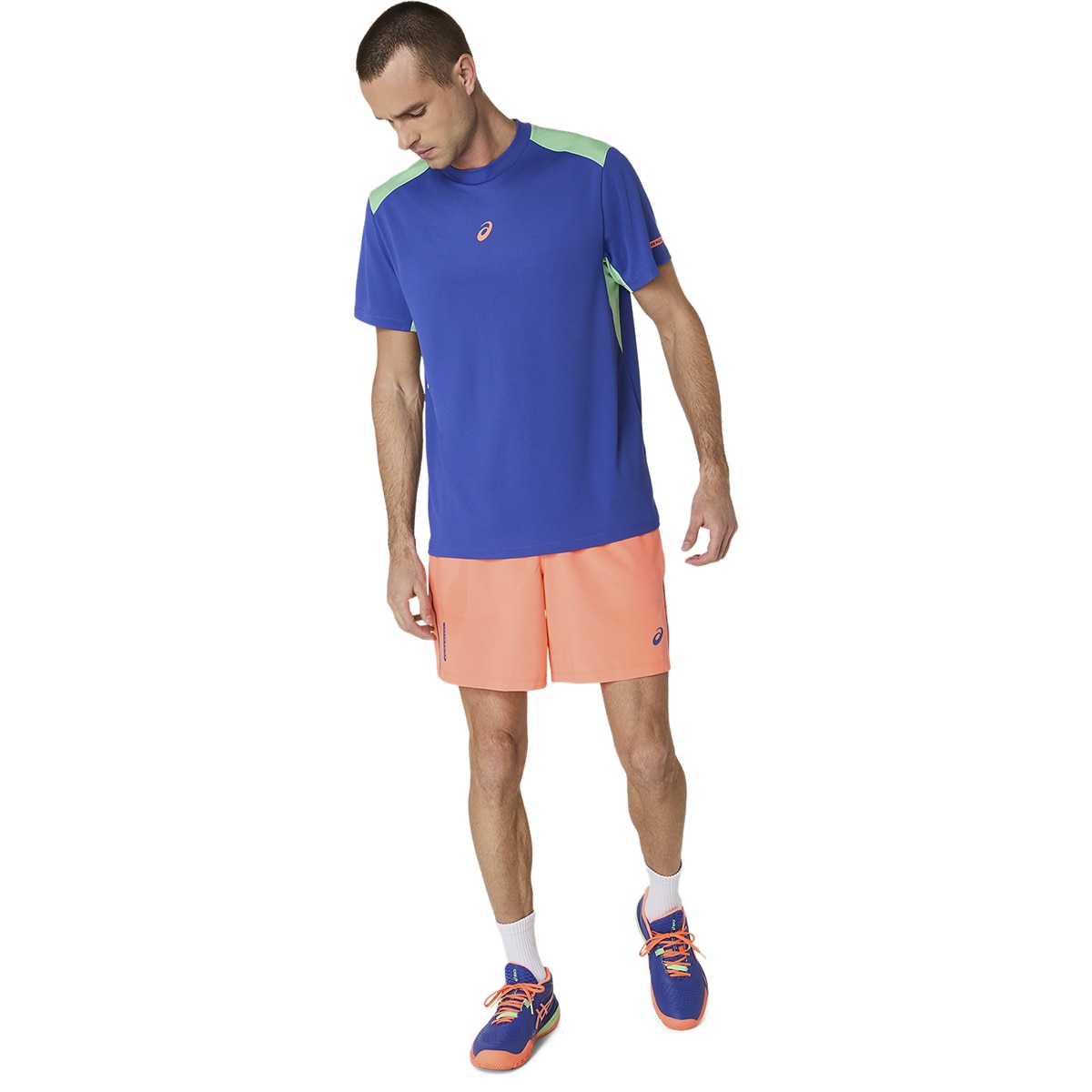 T-shirts de Padel de Homem Padel Court SS Top Azul / Verde-6