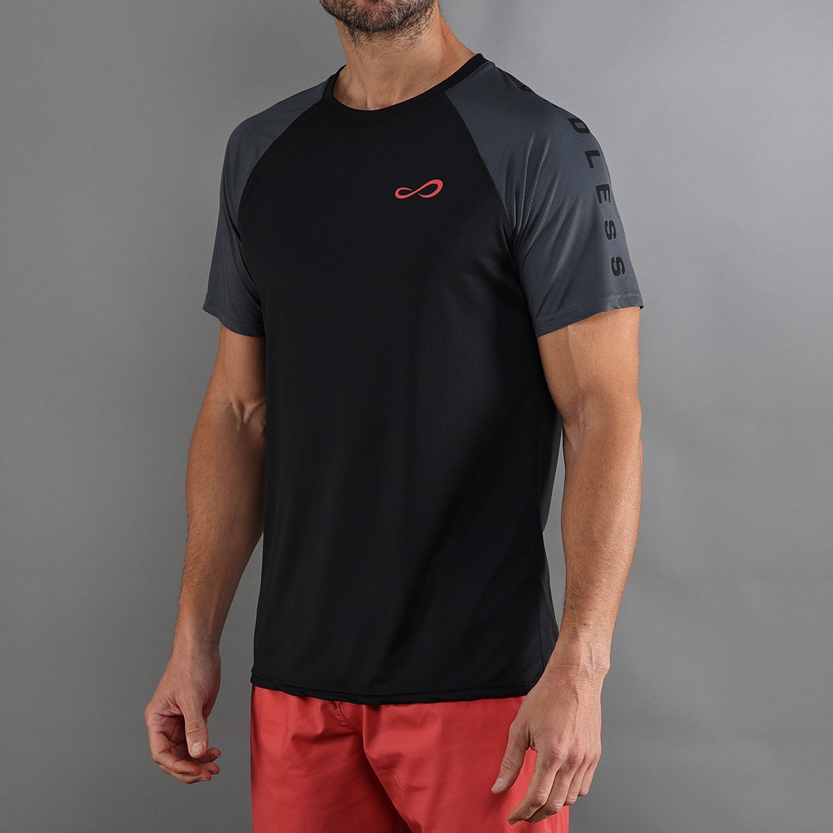 Camiseta De Hombre Feisty Iconic Endless - Negro Negro-1