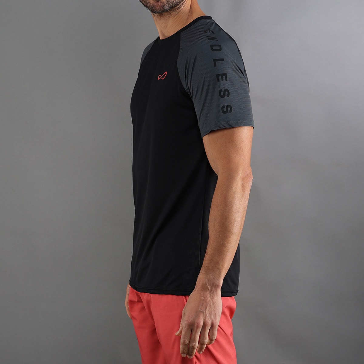 Camiseta De Hombre Feisty Iconic Endless - Negro Negro-3