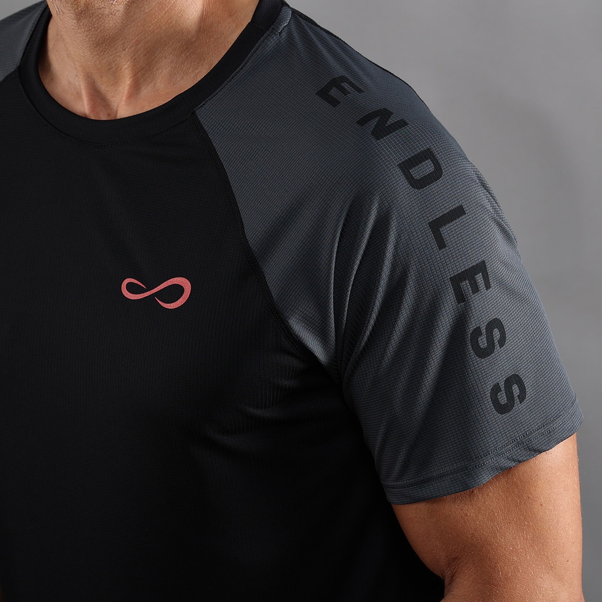 Camiseta De Hombre Feisty Iconic Endless - Negro Negro-4