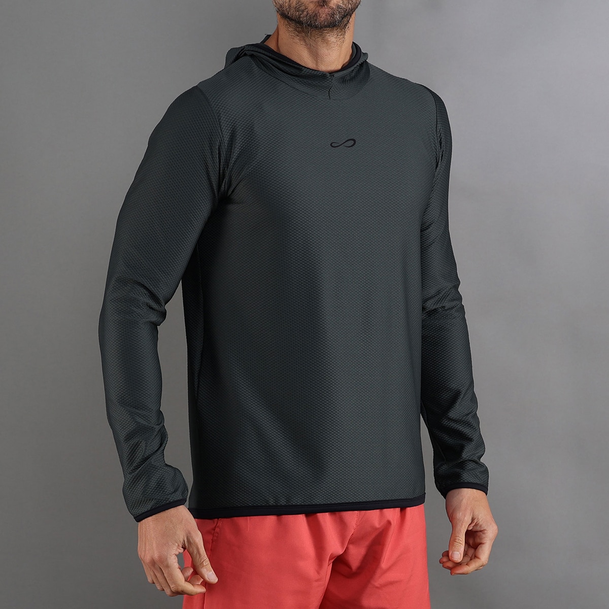 Sweatshirt de Homem Hero Ii Cinzento-1