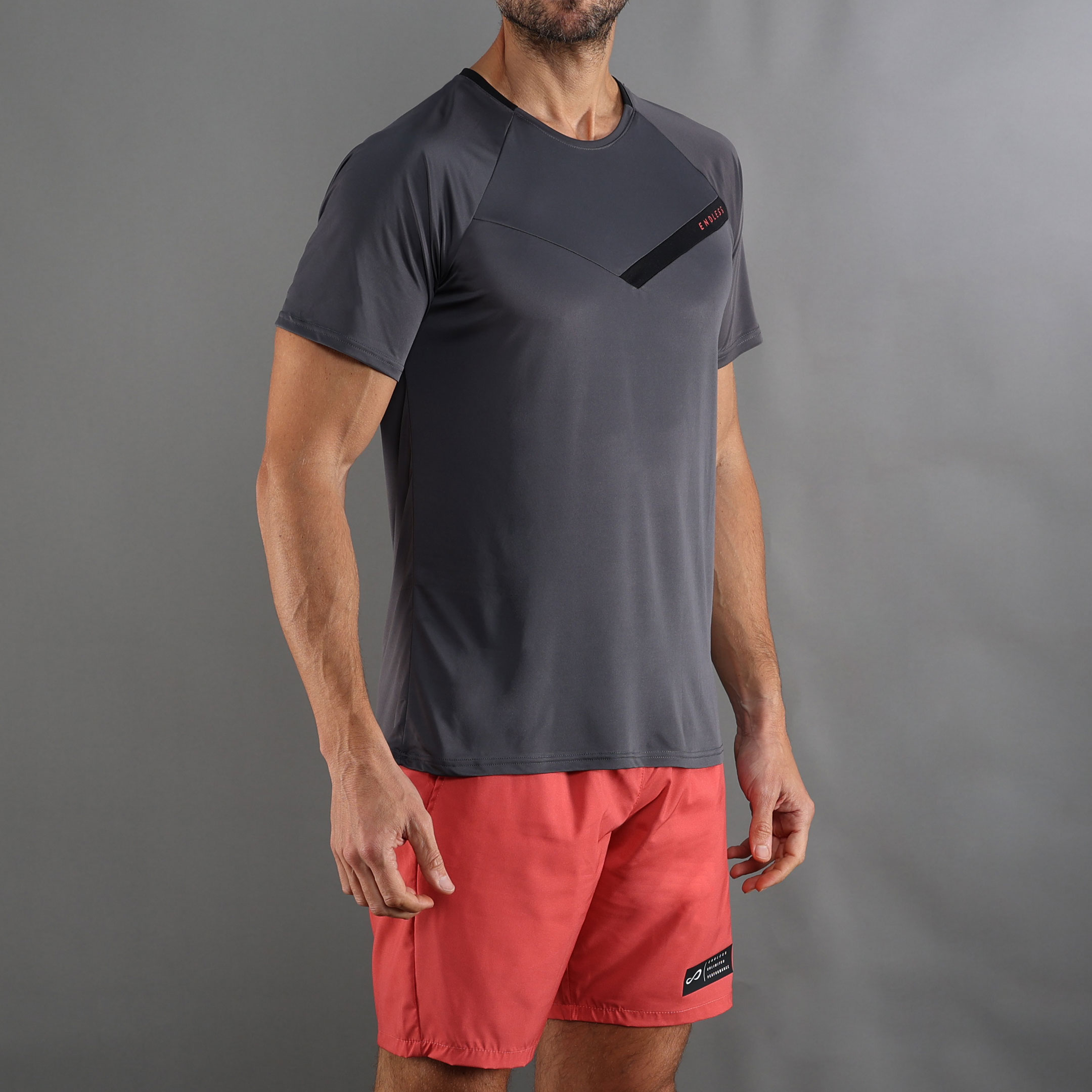 T-shirt de Homem Tracer Cinzento-3