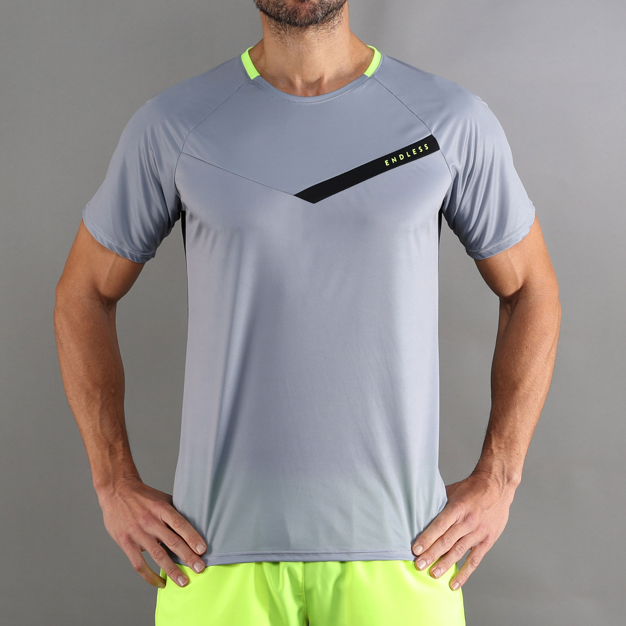 T-shirt de Homem Tracer Cinzento-3