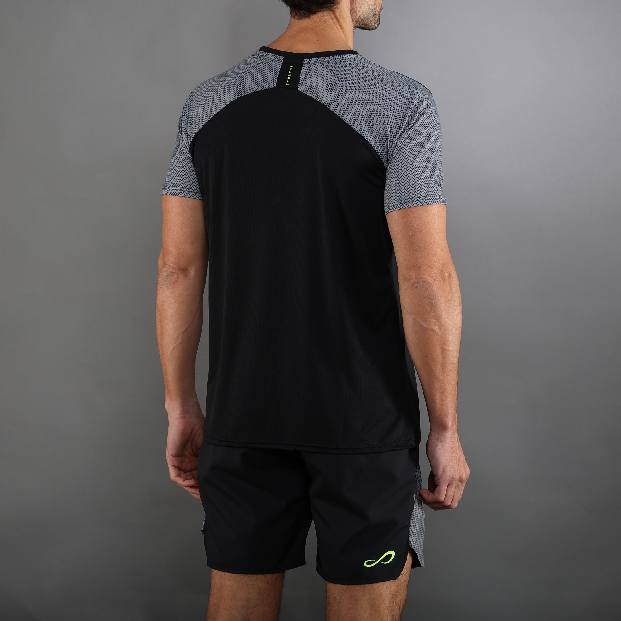 T-shirt de Homem Vector Preto-5