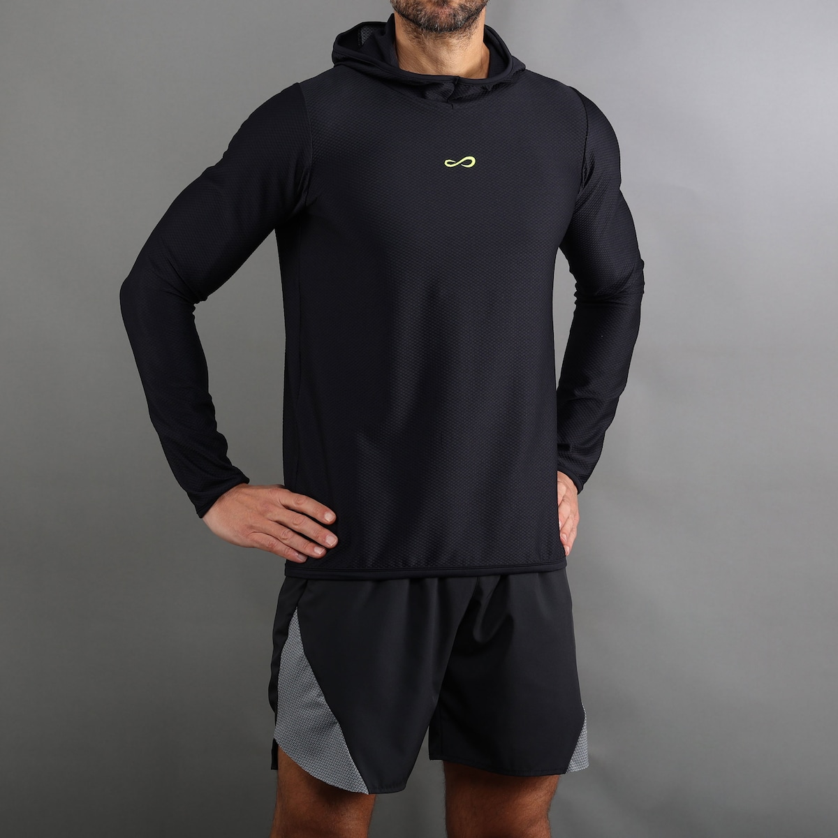 Sweatshirt de Homem Hero II Preto-3