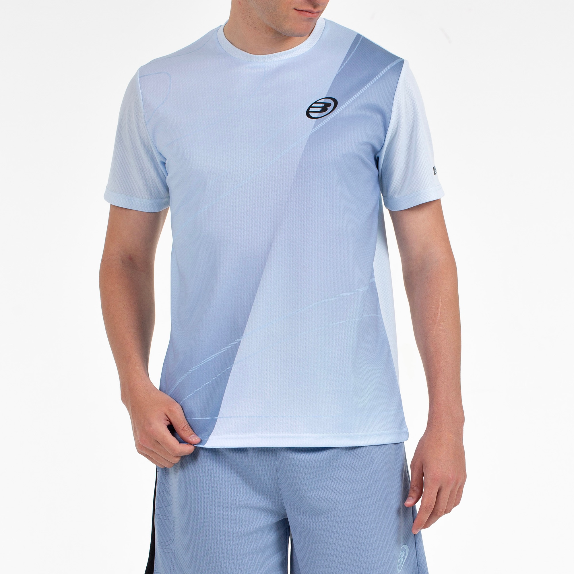 T-shirt de Manga Curta de Homem Cumbre Azul-5