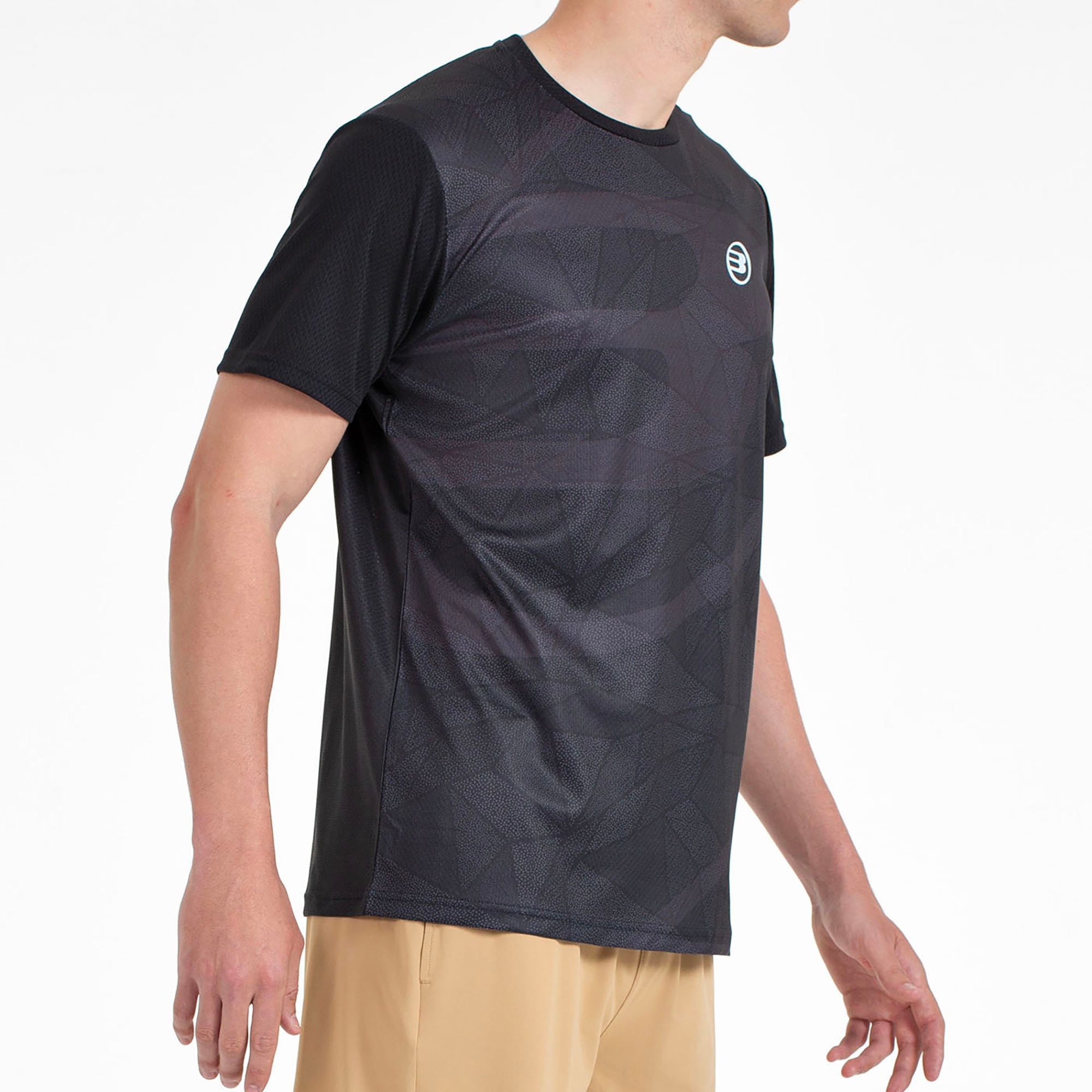 T-shirt de Manga Curta de Homem Castil Preto-4