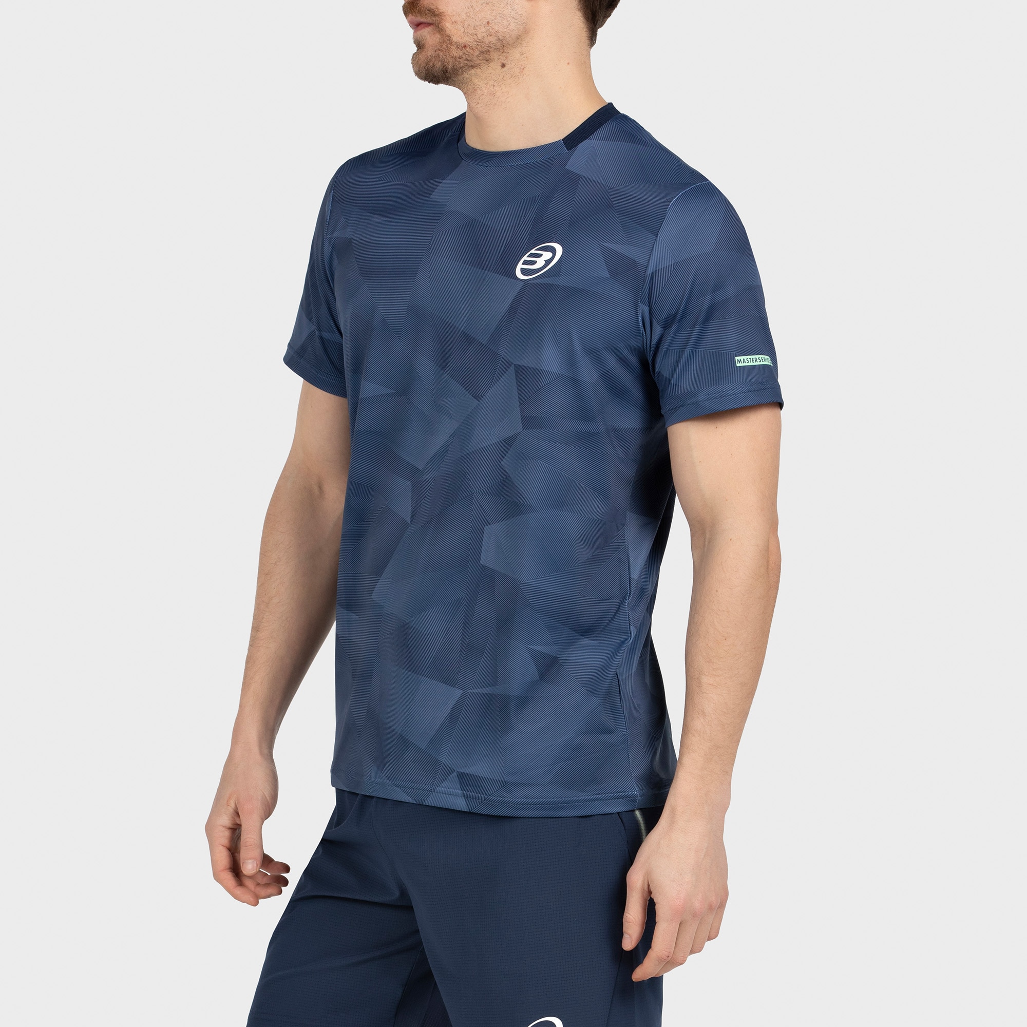 T-shirt de Manga Curta de Homem Manin Azul-3