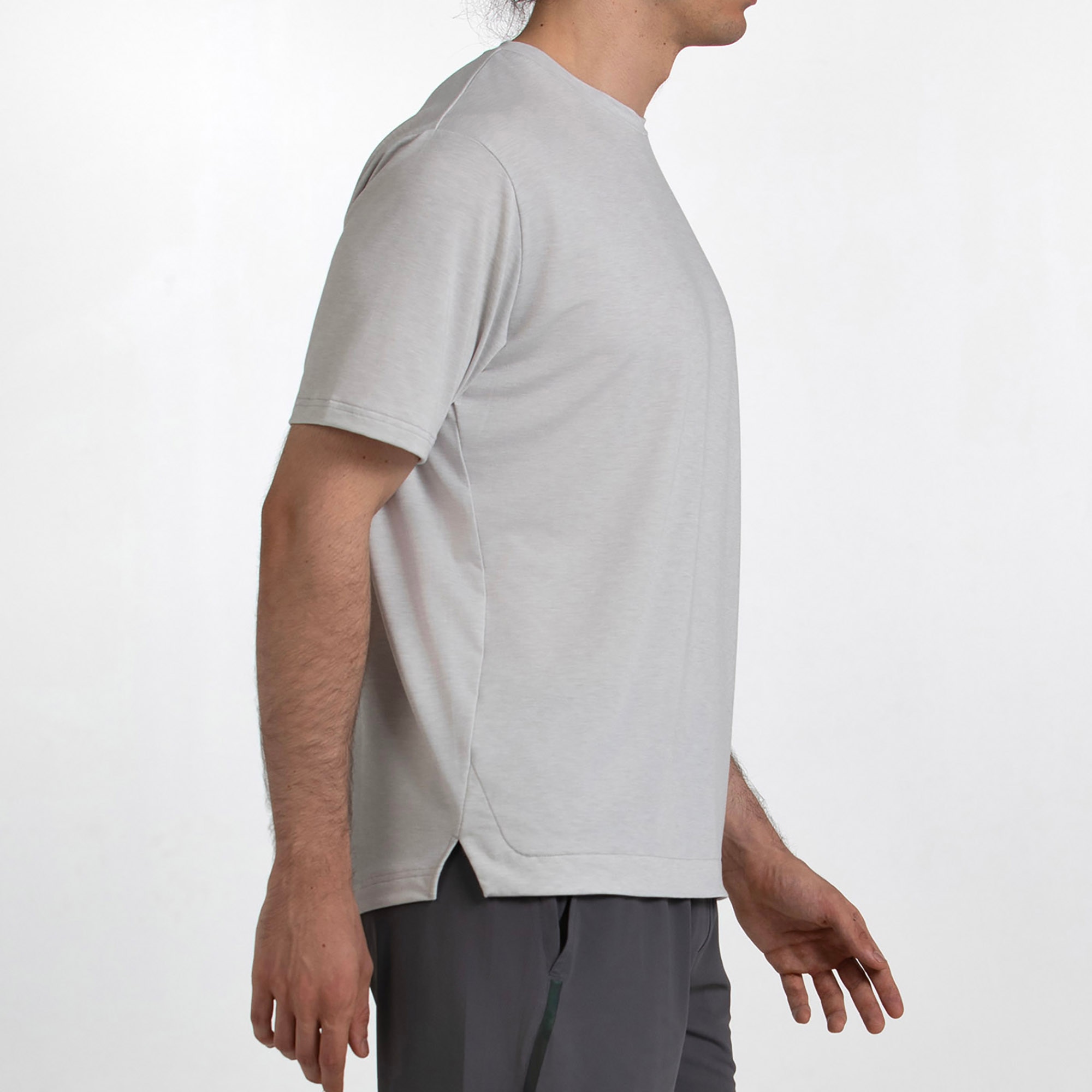 T-shirt de Manga Curta de Homem Incio 1 Cinzento-4