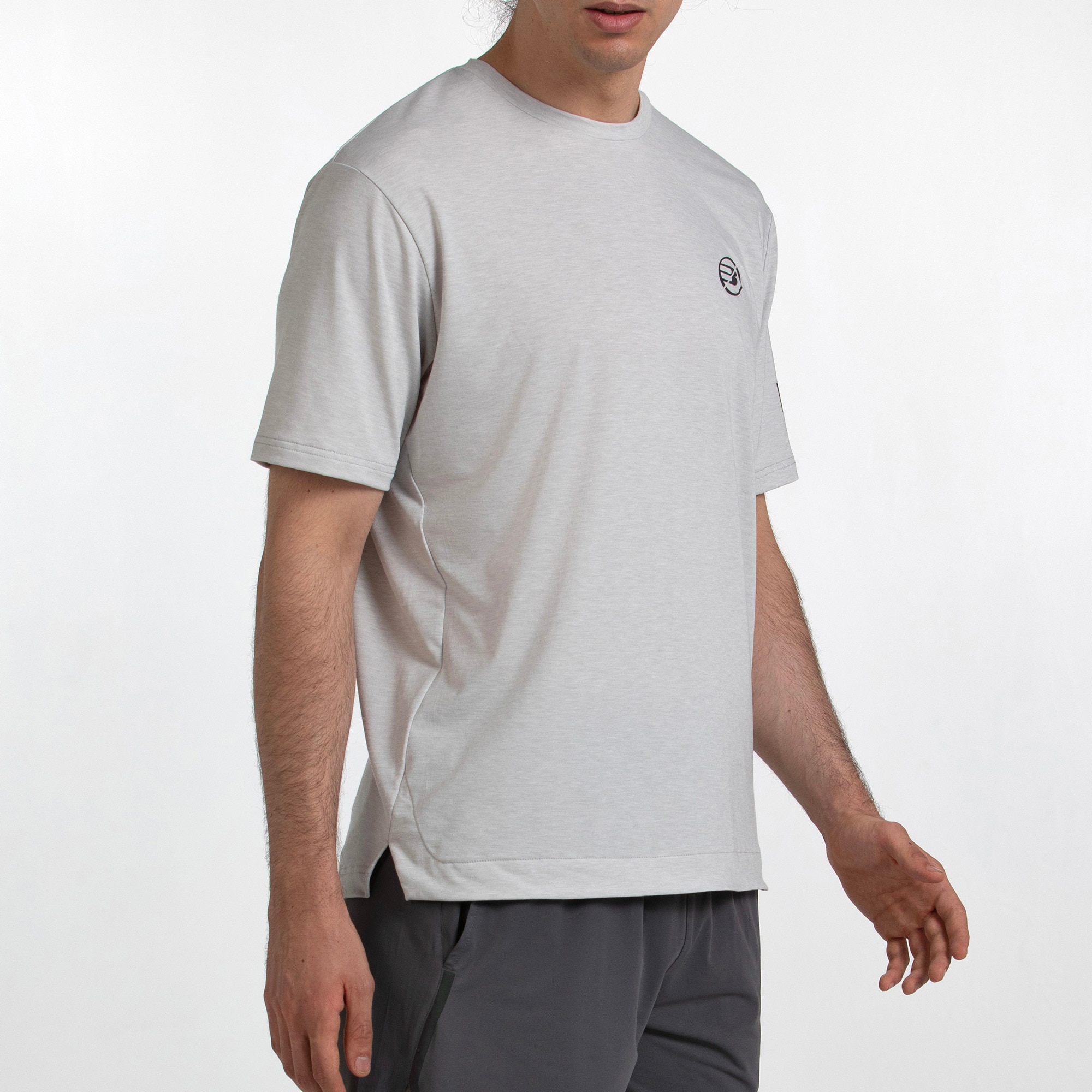 T-shirt de Manga Curta de Homem Incio 1 Cinzento-5
