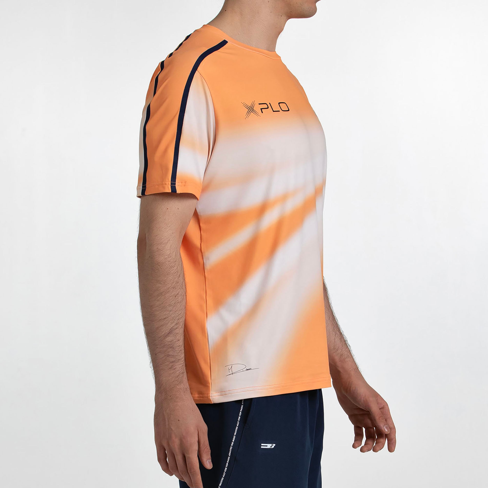 T-shirt de Manga Curta de Homem Dinenno 26V Laranja-4