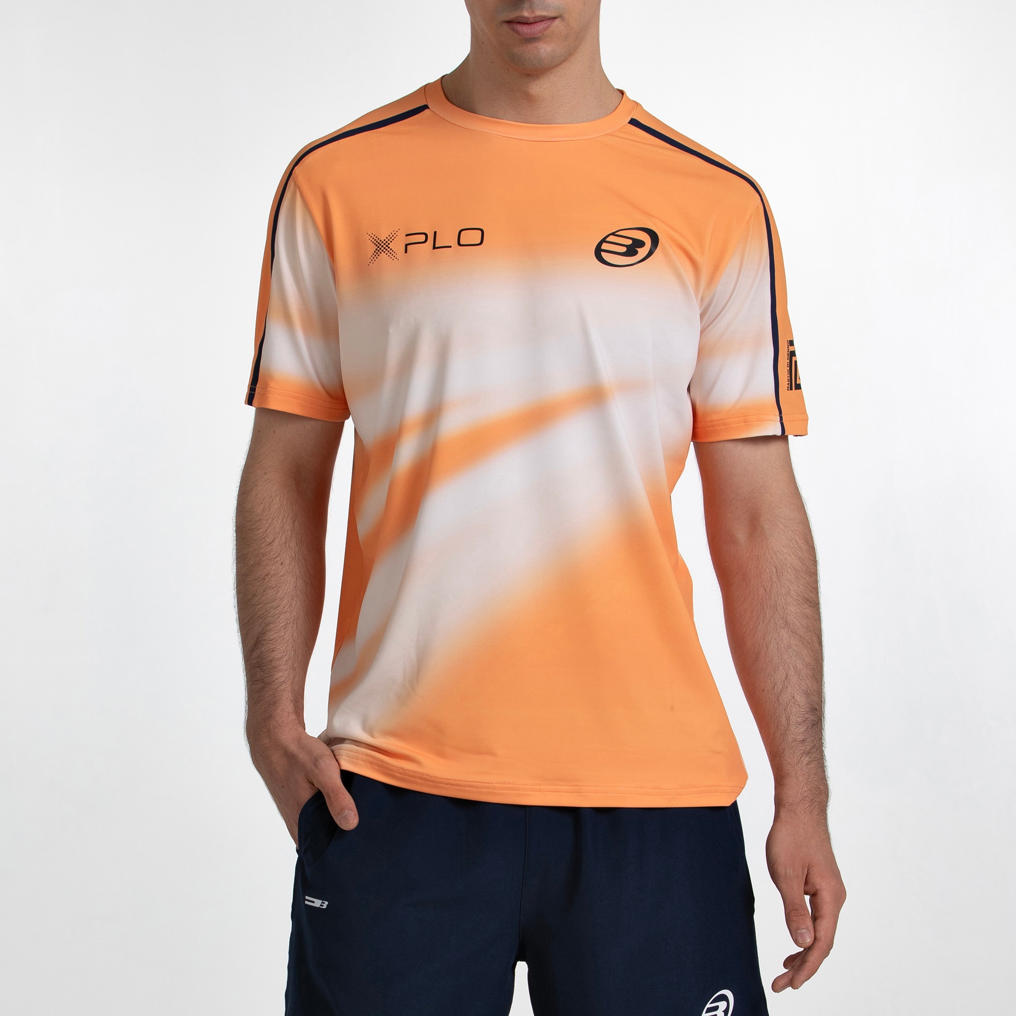 T-shirt de Manga Curta de Homem Dinenno 26V Laranja-5