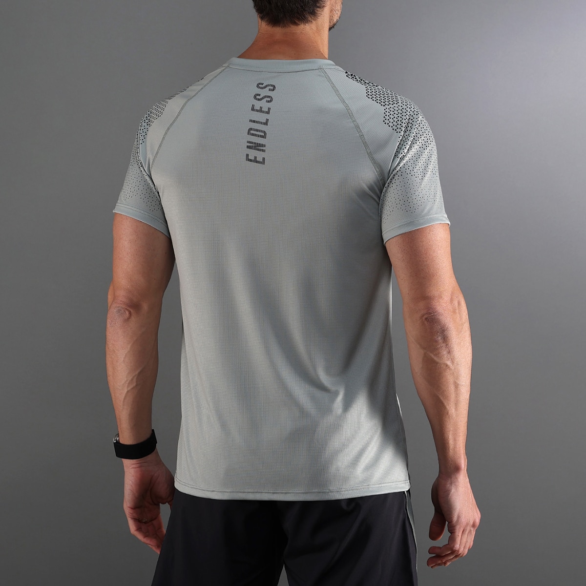 T-shirt de Homem Feisty Hexagon Cinzento-claro-2