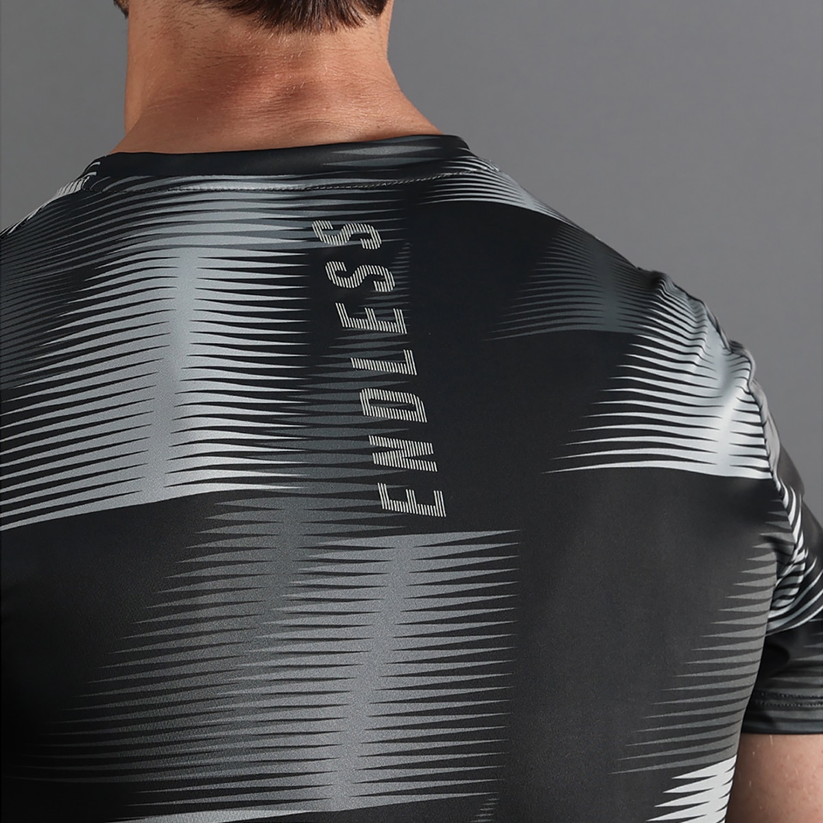 T-shirt de Homem Ace Vector Preto / Cinzento-6