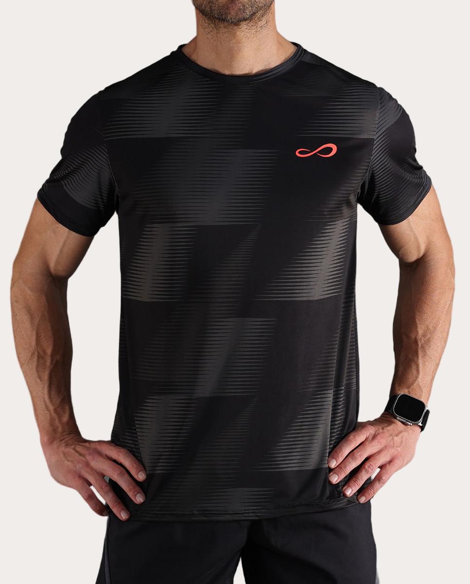 T-shirt de Homem Ace Vector Preto-2