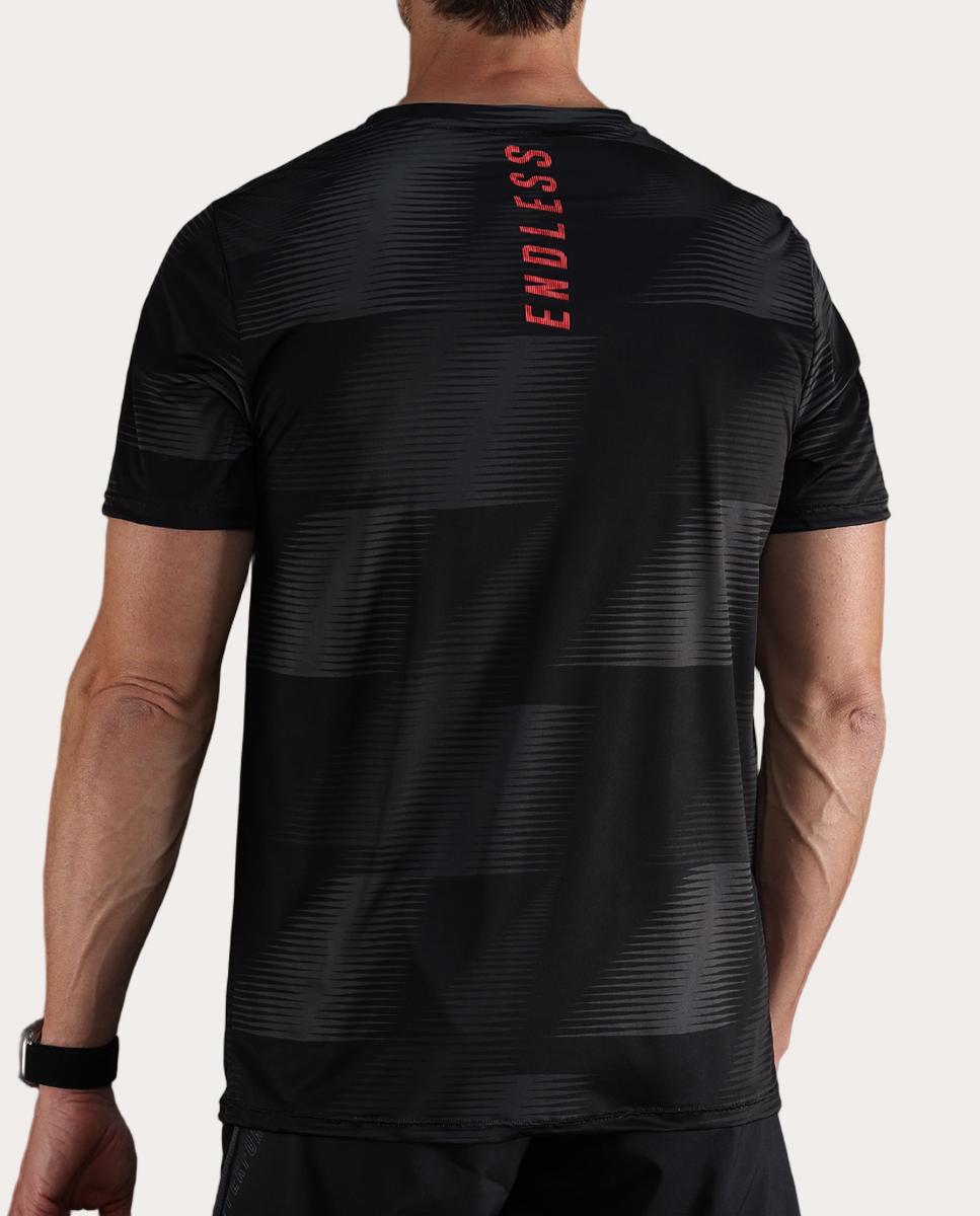 T-shirt de Homem Ace Vector Preto-3