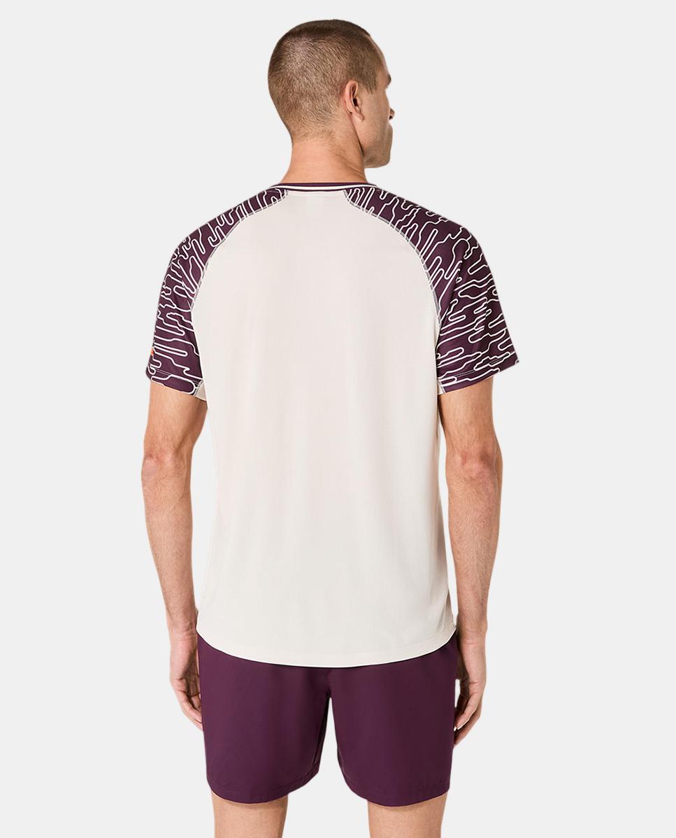T-shirt de Homem Padel Court Ss Top Natural-2