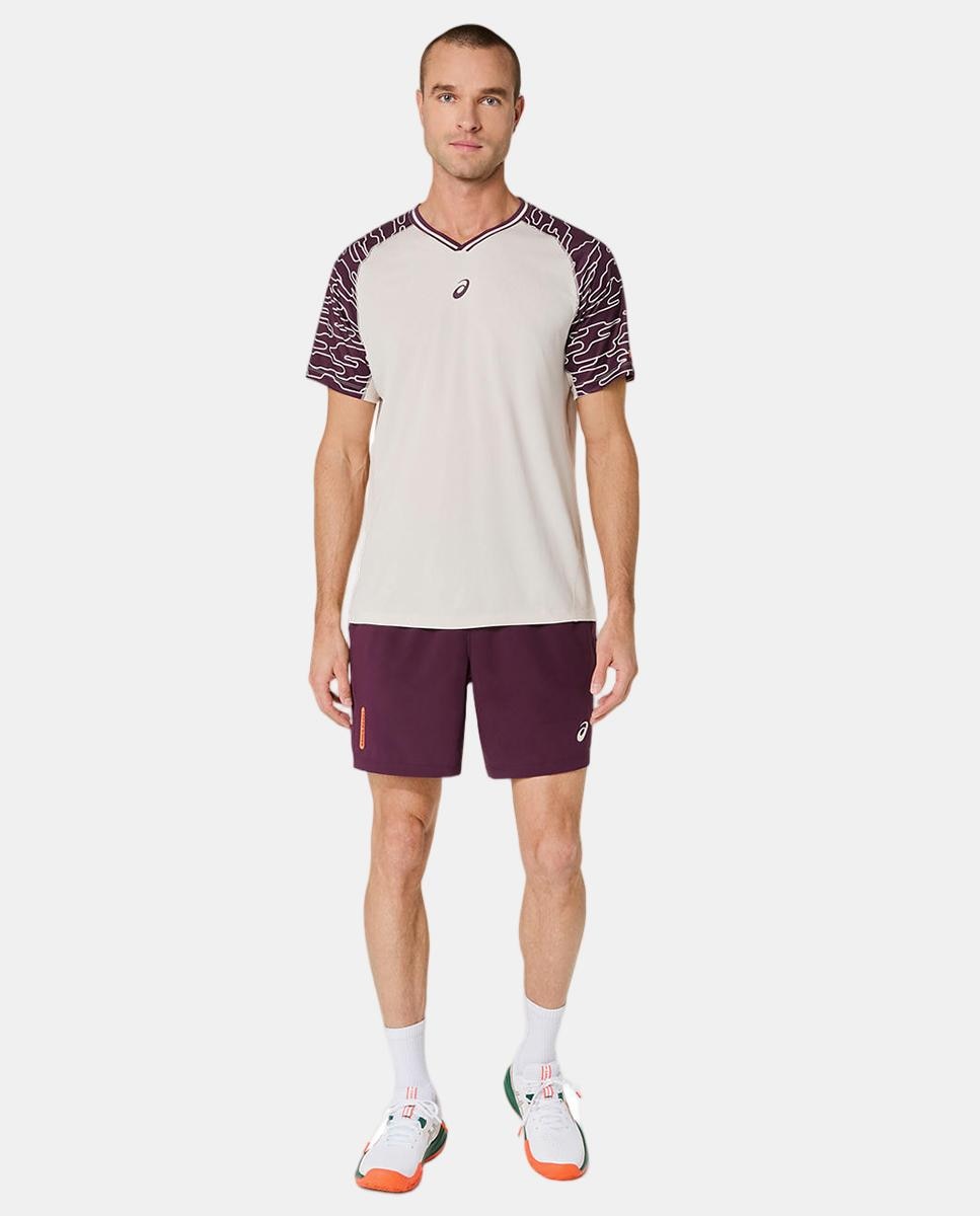T-shirt de Homem Padel Court Ss Top Natural-3
