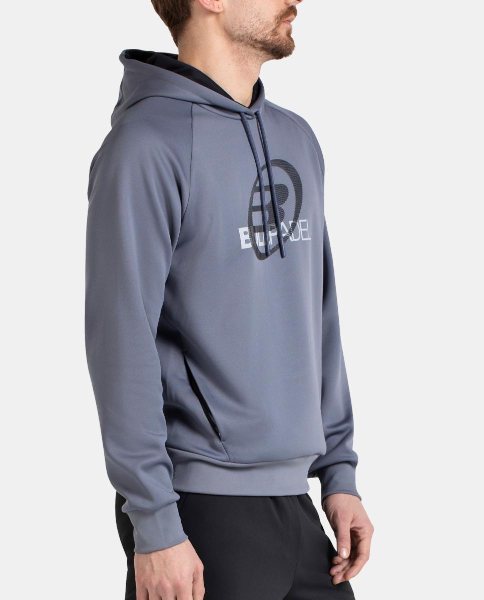 Sweatshirt de Homem Eira Bullpadel Cinzento-3
