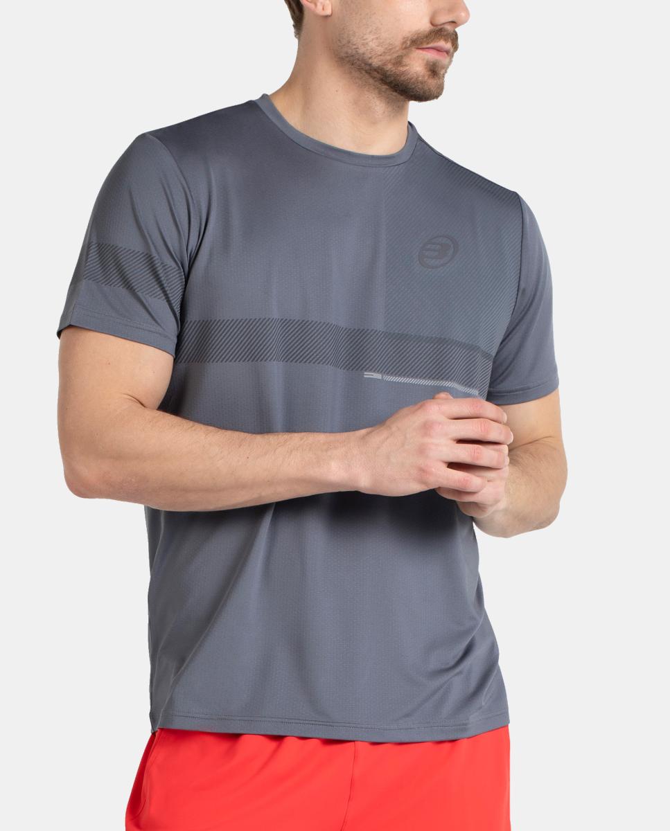 T-Shirt  de Homem Milon Bullpadel Cinzento-5