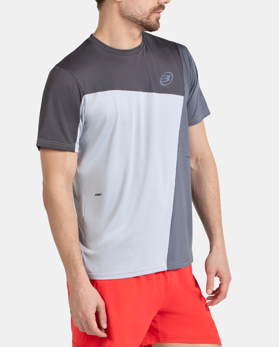 T-Shirt  de Homem Merio Bullpadel Cinzento-3
