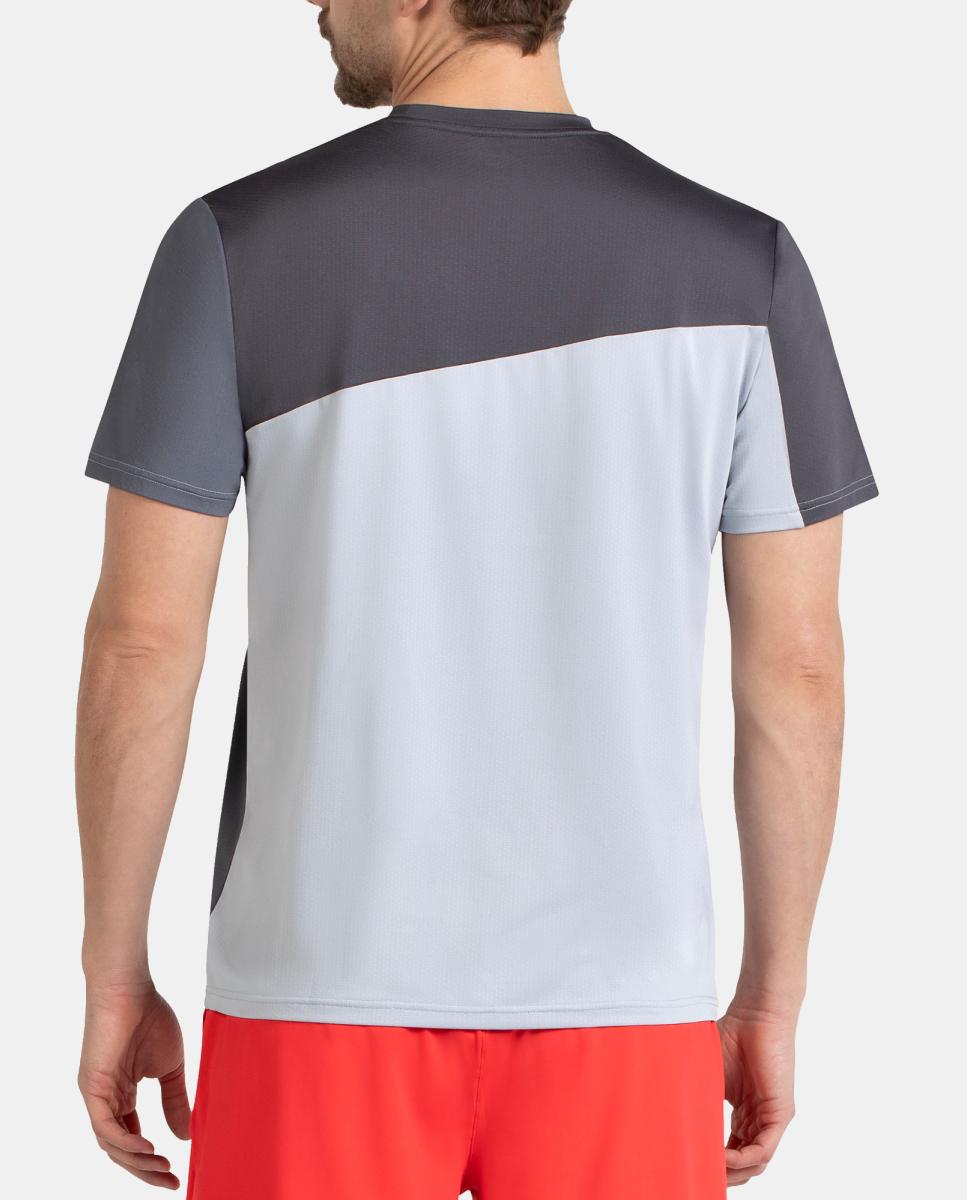 T-Shirt  de Homem Merio Bullpadel Cinzento-4