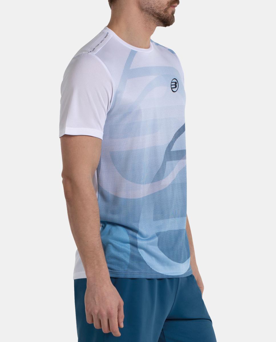 T-Shirt  de Homem Cayon Bullpadel Branco-3
