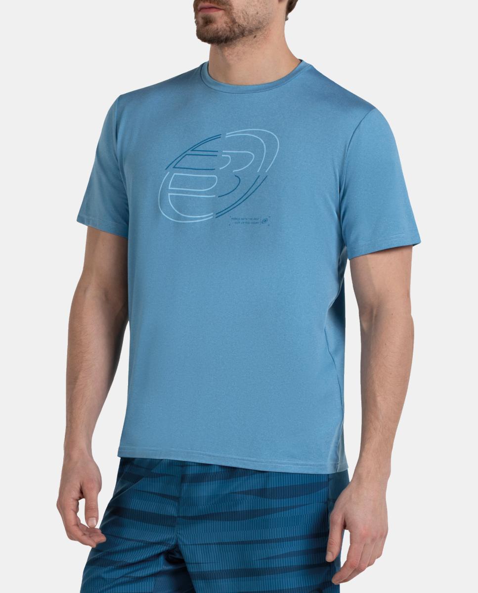T-Shirt  de Homem Cuno Bullpadel Azul-2