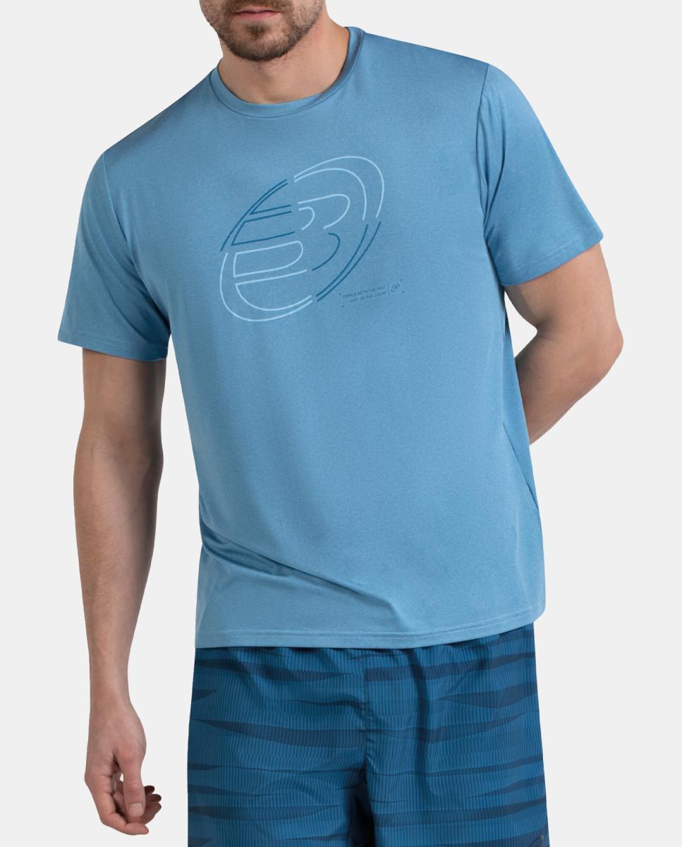 T-Shirt  de Homem Cuno Bullpadel Azul-5