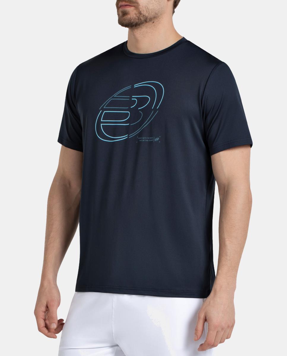 T-Shirt  de Homem Cuno Bullpadel Azul-marinho-2