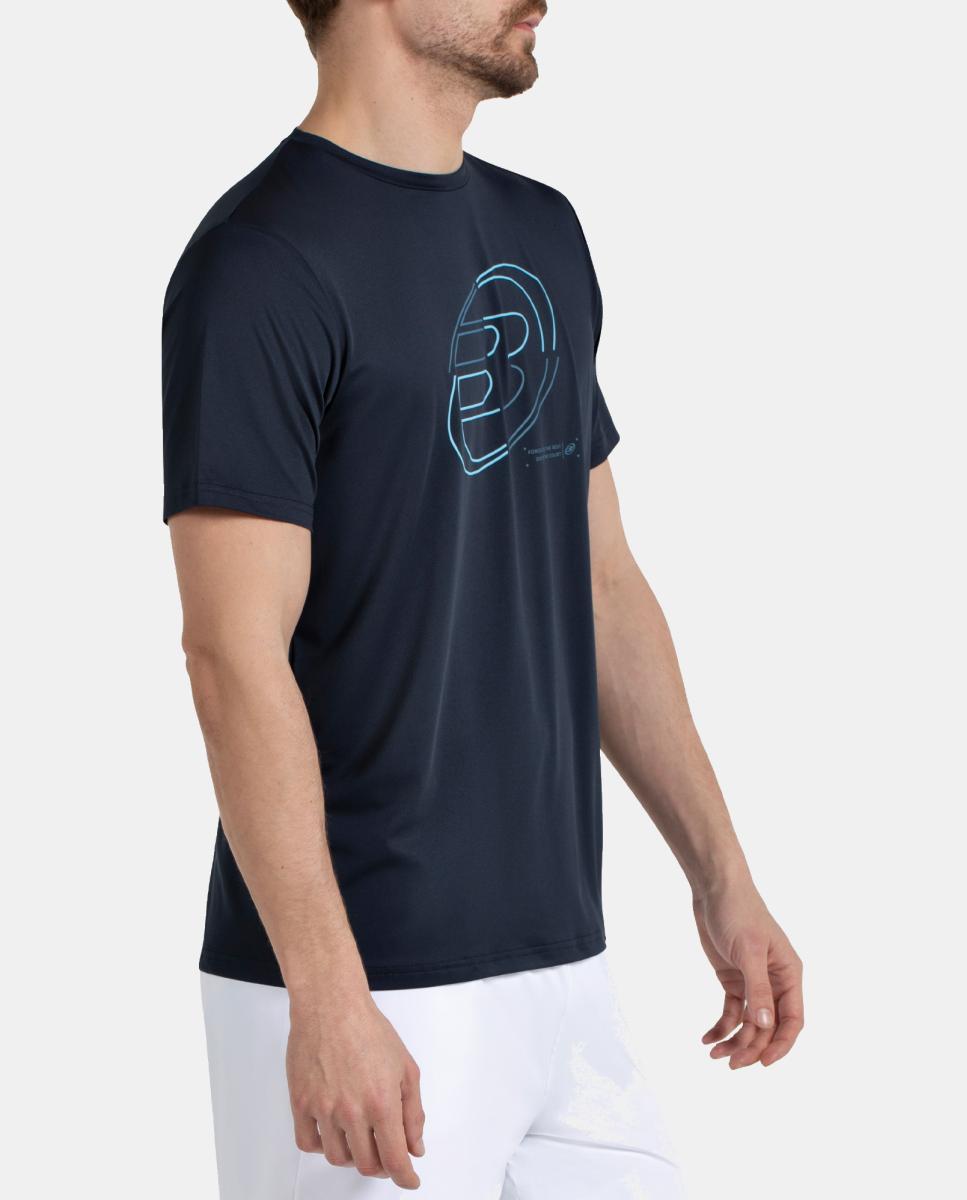 T-Shirt  de Homem Cuno Bullpadel Azul-marinho-3