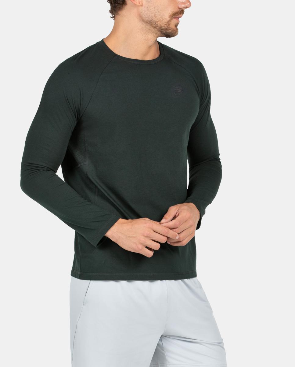 T-Shirt de Manga Comprida de Homem Amer Bullpadel Verde-3