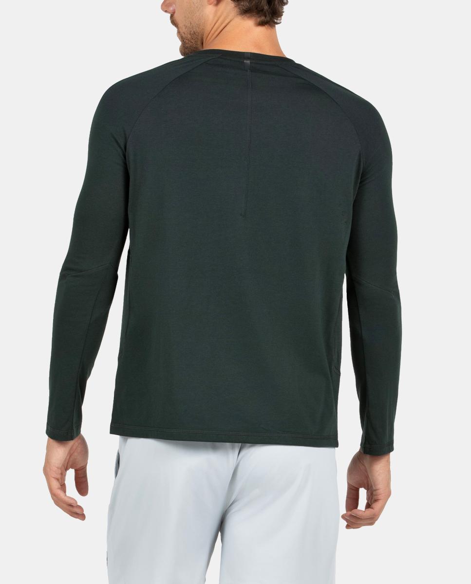 T-Shirt de Manga Comprida de Homem Amer Bullpadel Verde-4