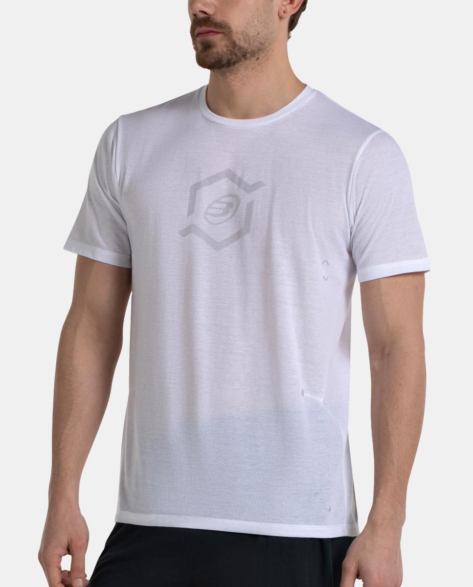 Camiseta de M/Corta de Hombre Akir Bullpadel - Blanco Blanco-2