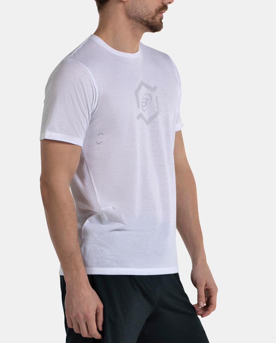 Camiseta de M/Corta de Hombre Akir Bullpadel - Blanco Blanco-3