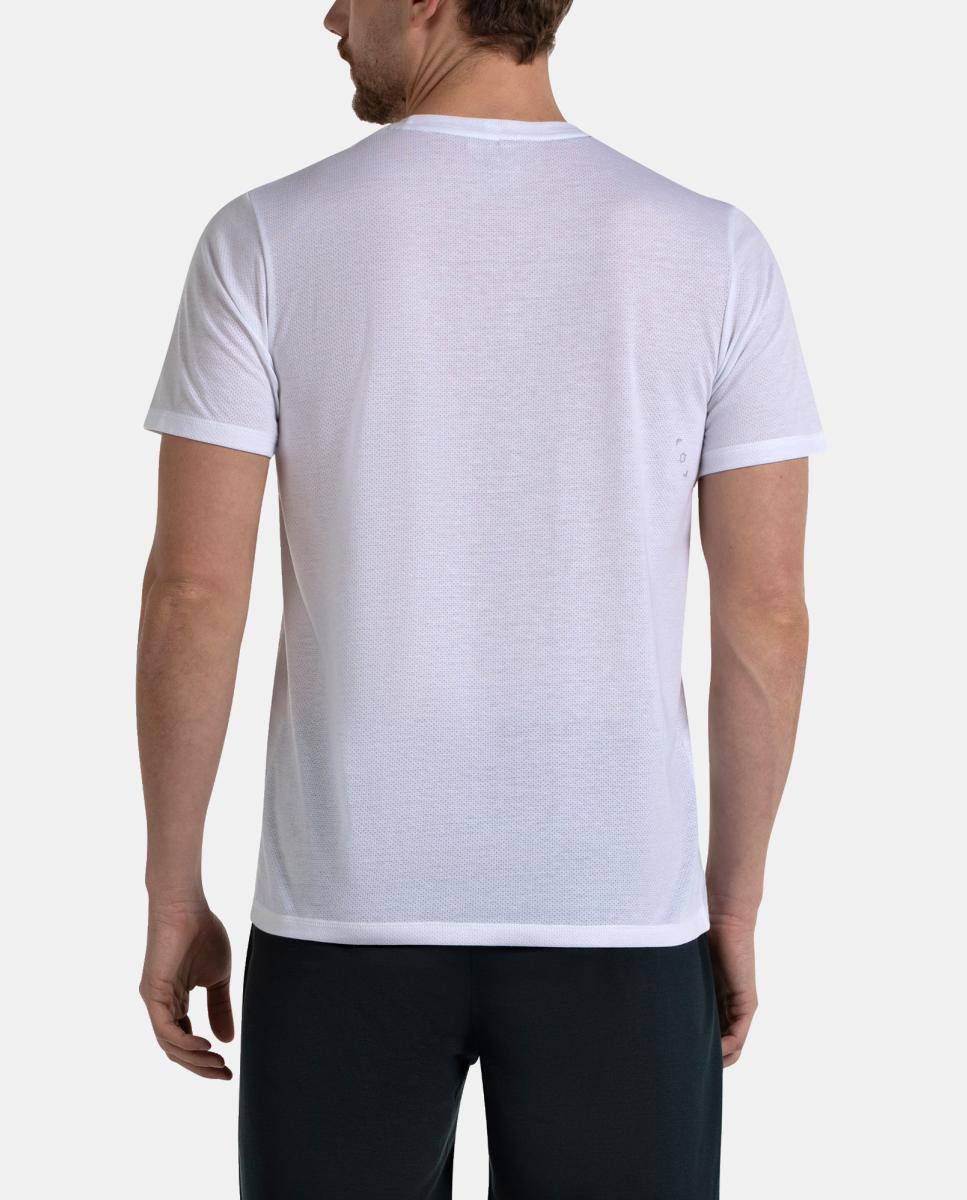 Camiseta de M/Corta de Hombre Akir Bullpadel - Blanco Blanco-4