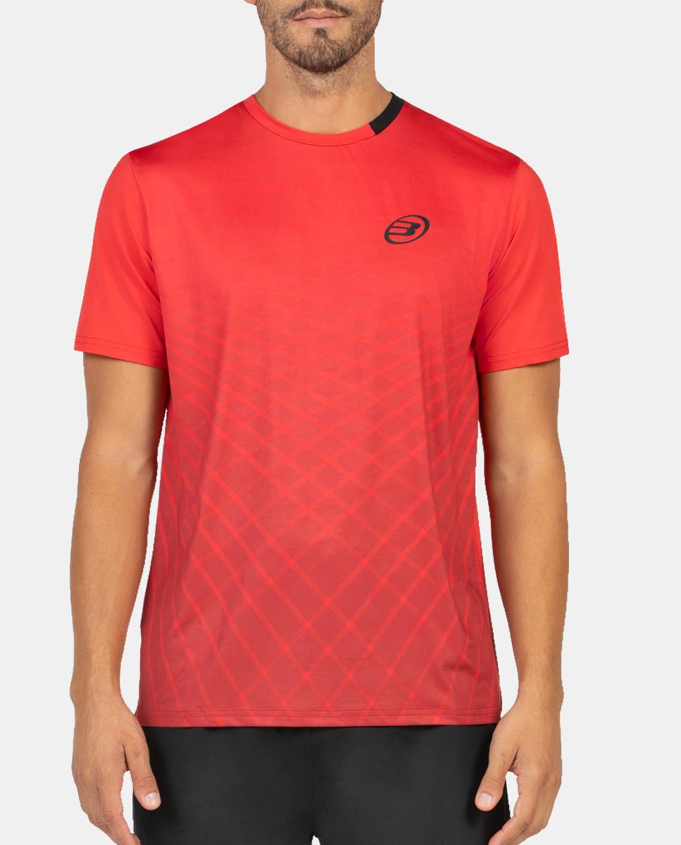 Camiseta de M/Corta de Hombre Brega Bullpadel - Rojo Rojo-1