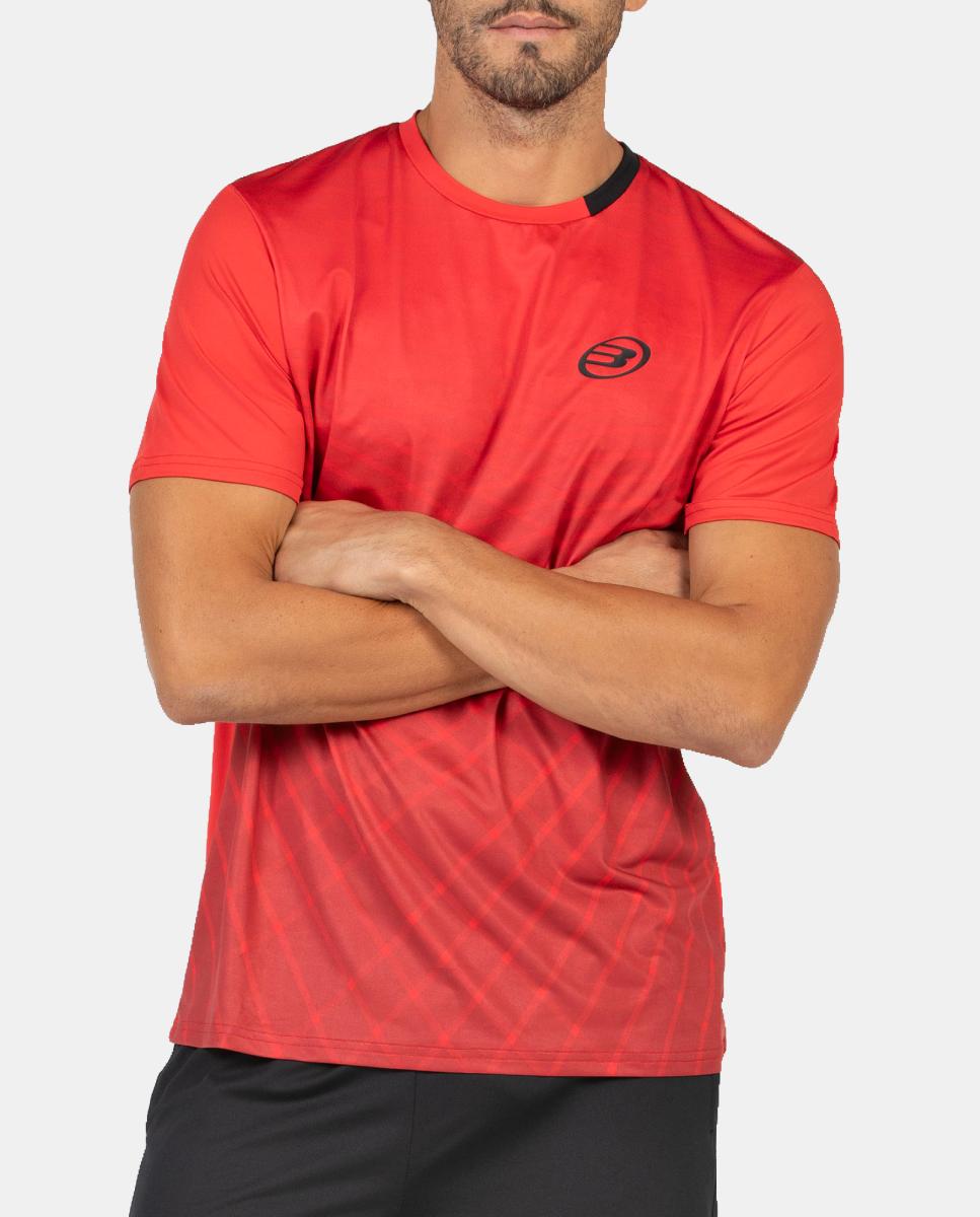 Camiseta de M/Corta de Hombre Brega Bullpadel - Rojo Rojo-2