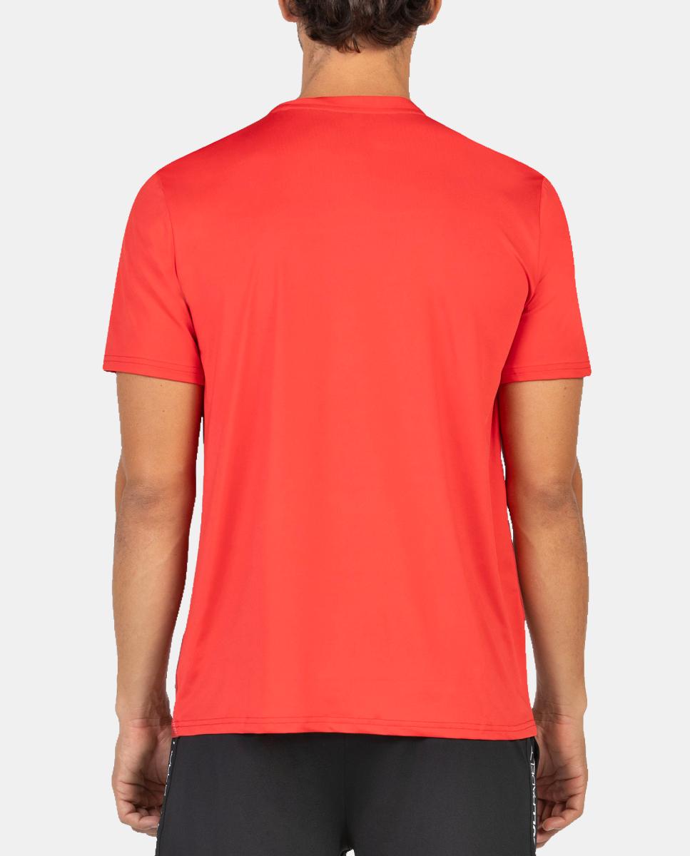 Camiseta de M/Corta de Hombre Brega Bullpadel - Rojo Rojo-5