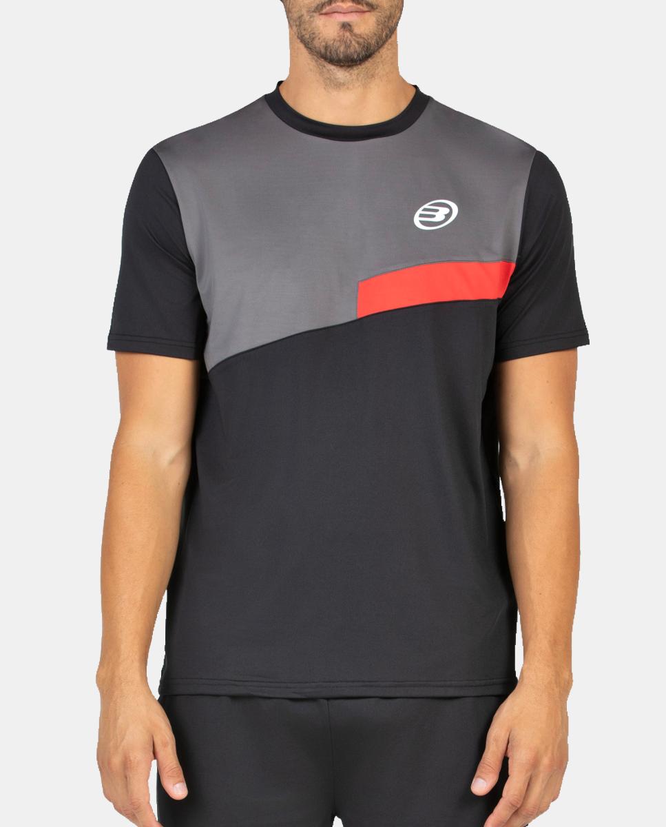 Camiseta de M/Corta de Hombre Batas Bullpadel - Negro Negro-1