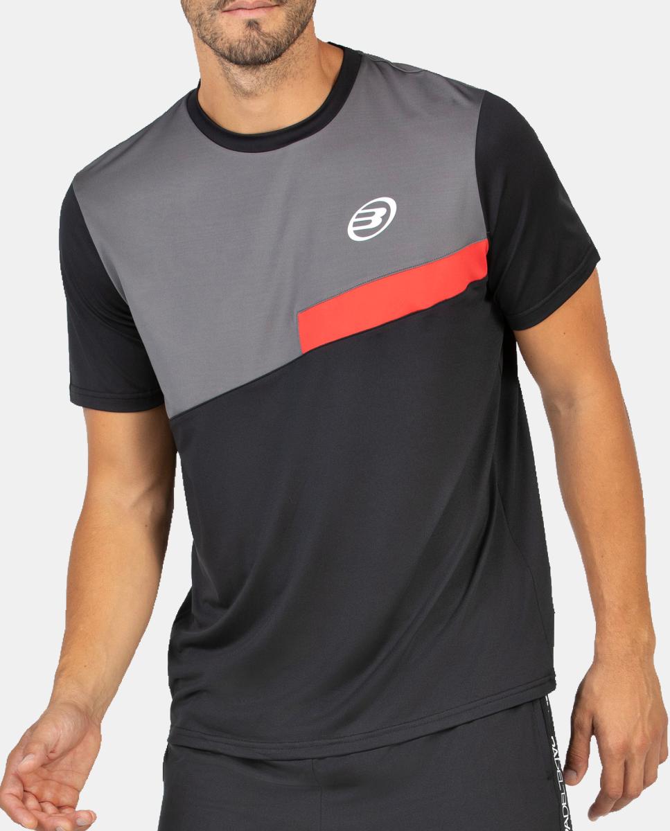 Camiseta de M/Corta de Hombre Batas Bullpadel - Negro Negro-2