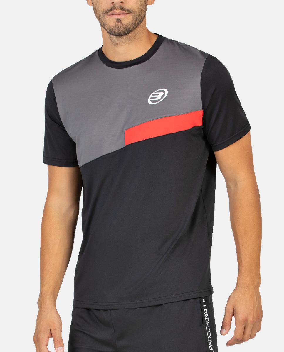 Camiseta de M/Corta de Hombre Batas Bullpadel - Negro Negro-3