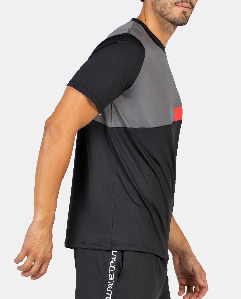 Camiseta de M/Corta de Hombre Batas Bullpadel - Negro Negro-4